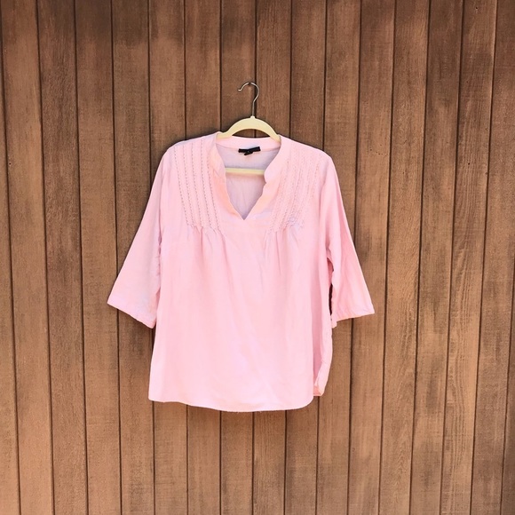 Lane Bryant Blush Pink Tunic 14/16 Top Cotton - Picture 2 of 11